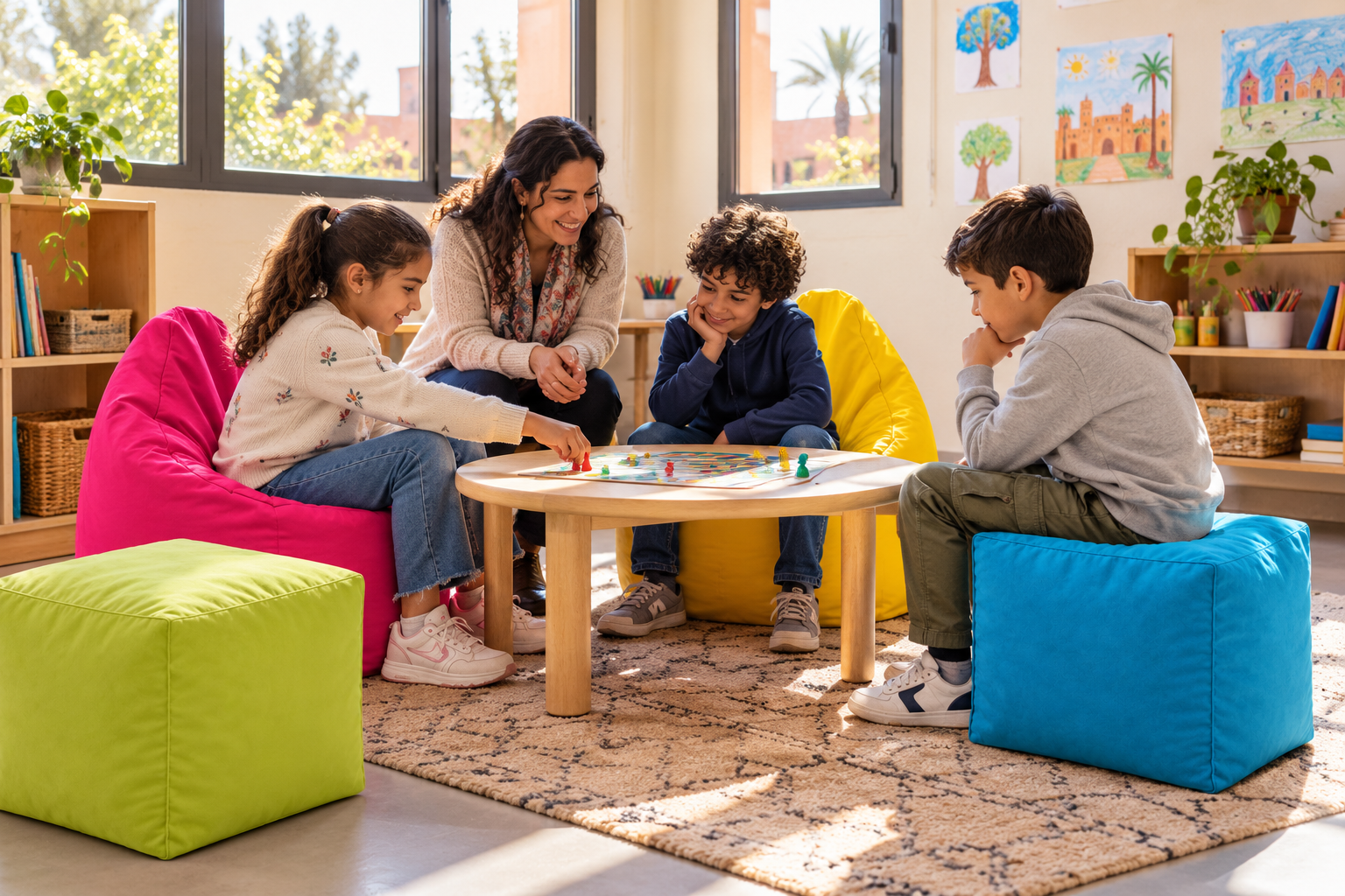 Récréation et détente avec les poufs Monpouf