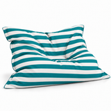Le Géant Rayé Turquoise - Pouf Piscine étanche