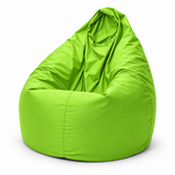 Pouf poire uni vert anis