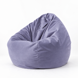 Pouf poire en velours Bleu Perle