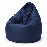 Pouf poire uni bleu marine