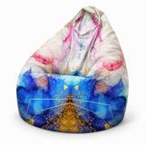 Pouf poire imprimé Rorsha