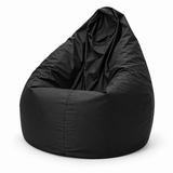 Pouf poire uni noir