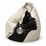 Pouf poire imprimé African Women