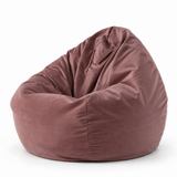 Pouf poire en velours Mauve Antique