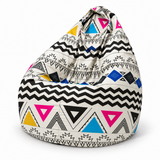 Pouf poire imprimé Le petit Péruvien