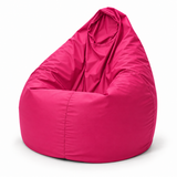 Pouf poire uni rose fuchsia
