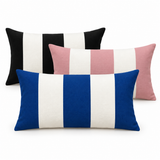 Pack 3 Coussins Rayés Rectangulaires – 60x35cm