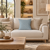 Coussin blue garden carré