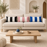 Pack 3 Coussins Rayés Rectangulaires – 60x35cm