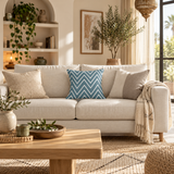 Coussin Blue Paradise carré