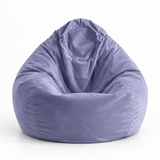 Pouf poire en velours Bleu Perle