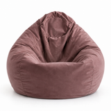 Pouf poire en velours Mauve Antique