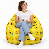 Pouf poire imprimé Emôty