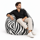 Pouf Poire zebre