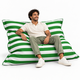 Le Géant Rayé Vert - Pouf Piscine étanche