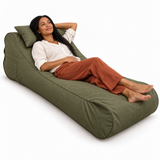 Pouf Transat Vert olive – 170 × 70 cm