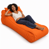 Pouf Transat Orange – 170 × 70 cm