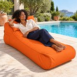 Pouf Transat Orange – 170 × 70 cm