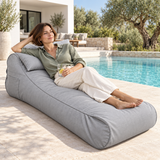 Pouf Transat Gris clair – 170 × 70 cm