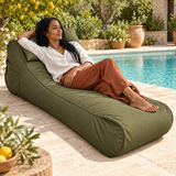 Pouf Transat Vert olive – 170 × 70 cm
