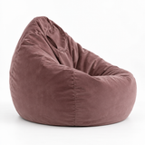 Pouf poire en velours Mauve Antique