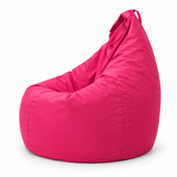 Pouf poire uni rose fuchsia