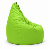 Pouf poire uni vert anis
