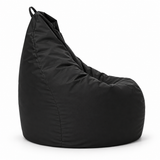 Pouf poire uni noir