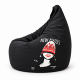 Pouf poire imprimé New Masses