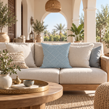 Coussin blue garden carré