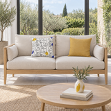 Coussin Faces Jaune