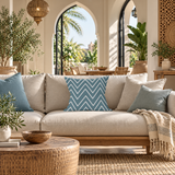 Coussin Blue Paradise carré