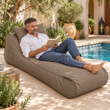 Pouf Transat Beige foncé – 170 × 70 cm