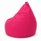 Pouf poire uni rose fuchsia