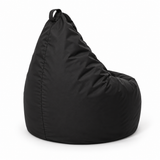 Pouf poire uni noir
