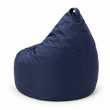 Pouf poire uni bleu marine