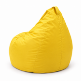 Pouf poire uni jaune