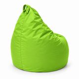 Pouf poire uni vert anis