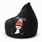 Pouf poire imprimé New Masses