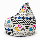 Pouf poire imprimé Le petit Péruvien