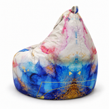 Pouf poire imprimé Rorsha