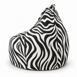 Pouf Poire zebre