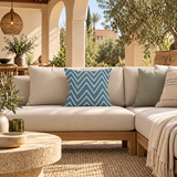 Coussin Blue Paradise carré