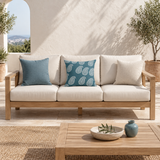 Coussin Marine Blooms carré