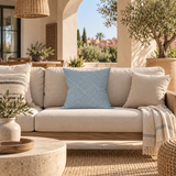 Coussin blue garden carré
