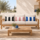 Pack 3 Coussins Rayés Rectangulaires – 60x35cm