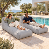 Pouf Transat Gris clair – 170 × 70 cm