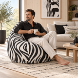 Pouf Poire zebre