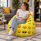 Pouf poire imprimé Emôty